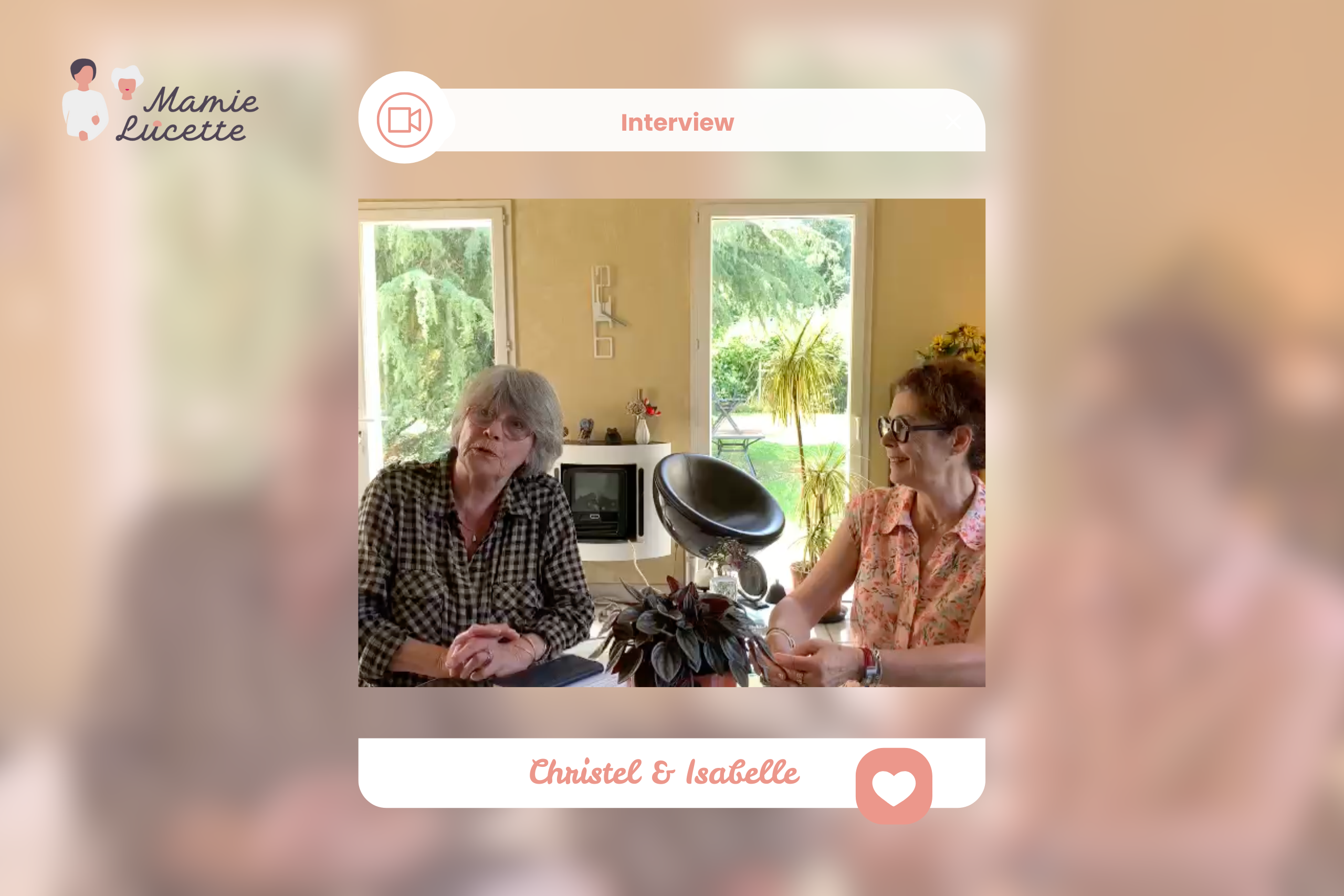 Témoignage d'Isabelle et Christelle - Accompagnement de convivialité de Mamie Lucette